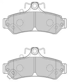 Комплект тормозных колодок NECTO FD7572A