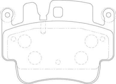 Комплект тормозных колодок NECTO FD7154A