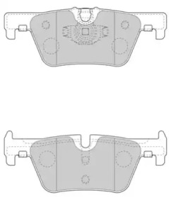 Комплект тормозных колодок NECTO FD7619A