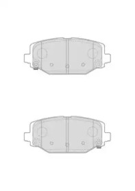 Комплект тормозных колодок NECTO FD7650A