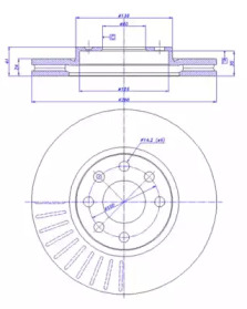 Тормозной диск CAR 142.380