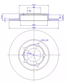 Тормозной диск CAR 142.290