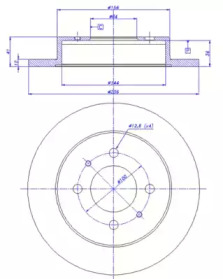 Тормозной диск CAR 142.271