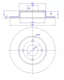 Тормозной диск CAR 142.613