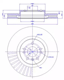 Тормозной диск CAR 142.1205