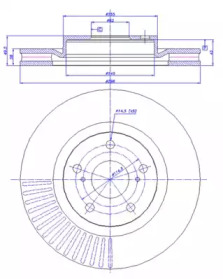 Тормозной диск CAR 142.1302
