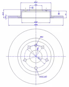 Тормозной диск CAR 142.1342
