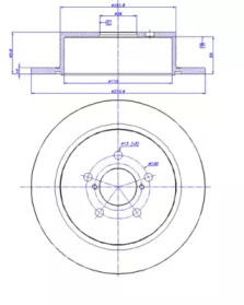 Тормозной диск CAR 142.1568