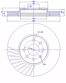 Тормозной диск CAR 142.1676