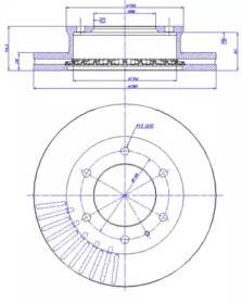 Тормозной диск CAR 142.1649