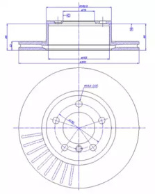 Тормозной диск CAR 142.1586