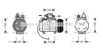 Компрессор AVA QUALITY COOLING AIK180