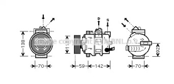 Компрессор AVA QUALITY COOLING AIK349