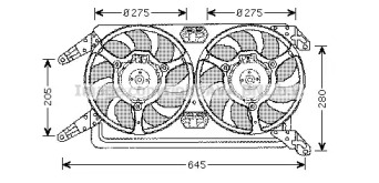 Вентилятор AVA QUALITY COOLING AL7512