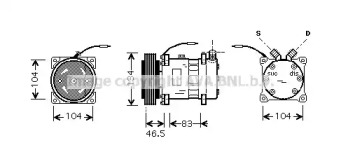 Компрессор AVA QUALITY COOLING ALK104