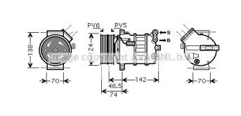 Компрессор AVA QUALITY COOLING ALK106