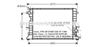 Теплообменник AVA QUALITY COOLING AU2184