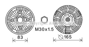 Сцепление AVA QUALITY COOLING AUC206