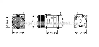 Компрессор AVA QUALITY COOLING AUK003