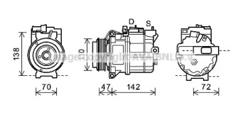 Компрессор AVA QUALITY COOLING AUK208