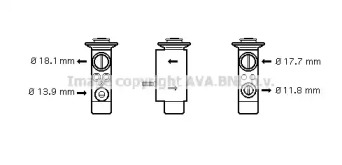 Клапан AVA QUALITY COOLING BW1238