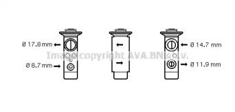 Клапан AVA QUALITY COOLING BW1239