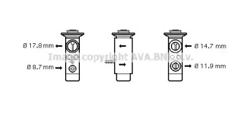 Клапан AVA QUALITY COOLING BW1349