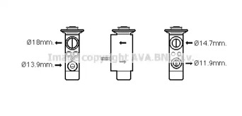 Клапан AVA QUALITY COOLING BW1441