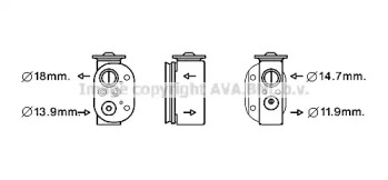 Клапан AVA QUALITY COOLING BW1497