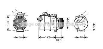 Компрессор AVA QUALITY COOLING BWAK332