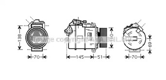 Компрессор AVA QUALITY COOLING BWAK384