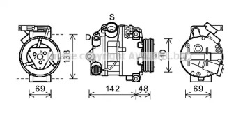 Компрессор AVA QUALITY COOLING BWAK443