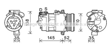 Компрессор AVA QUALITY COOLING BWAK545