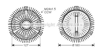 Сцепление AVA QUALITY COOLING BWC327