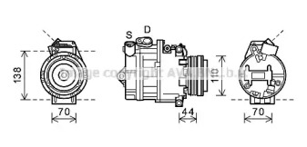 Компрессор AVA QUALITY COOLING BWK407