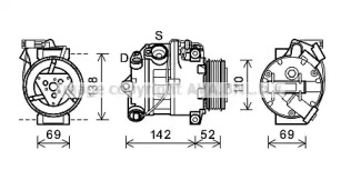 Компрессор AVA QUALITY COOLING BWK442