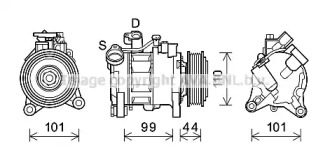 Компрессор AVA QUALITY COOLING BWK498