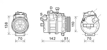 Компрессор AVA QUALITY COOLING BWK547