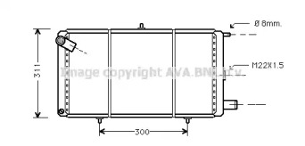 Теплообменник AVA QUALITY COOLING CN2007