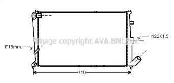 Теплообменник AVA QUALITY COOLING CN2076