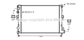 Теплообменник AVA QUALITY COOLING CN2079