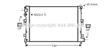 Теплообменник AVA QUALITY COOLING CN2089