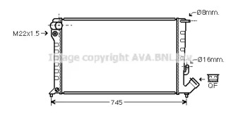 Теплообменник AVA QUALITY COOLING CN2152