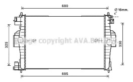 Теплообменник AVA QUALITY COOLING CN2280