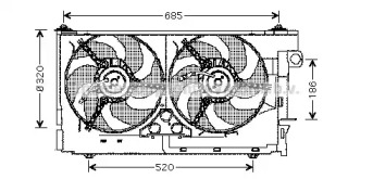 Вентилятор AVA QUALITY COOLING CN7516