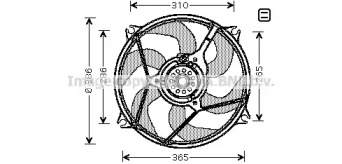 Вентилятор AVA QUALITY COOLING CN7530