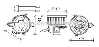 Электродвигатель AVA QUALITY COOLING CN8511