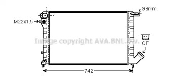 Теплообменник AVA QUALITY COOLING CNA2198