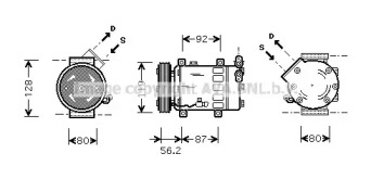 Компрессор AVA QUALITY COOLING CNAK214