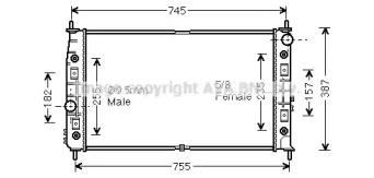 Теплообменник AVA QUALITY COOLING CR2054